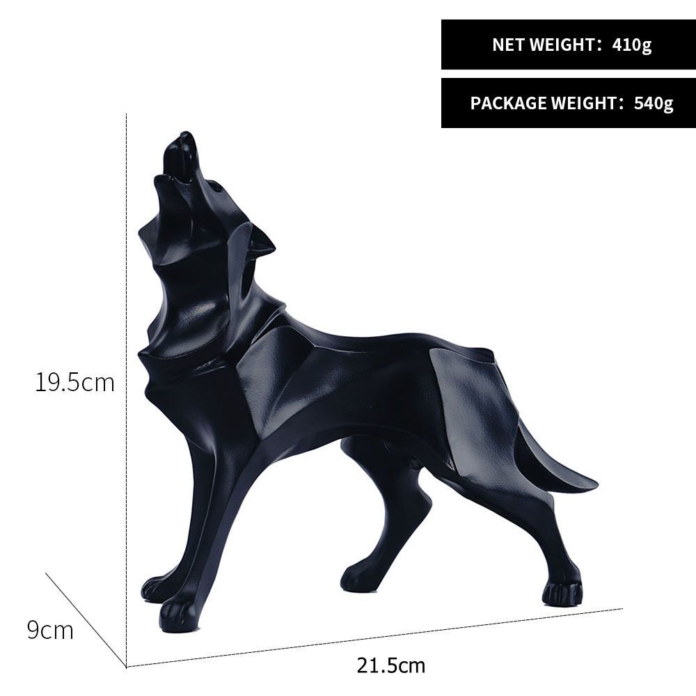 新商品 幾何学的なオオカミ像1p全4色 幾何学的 狼 オオカミ 置物 インテリア アート オブジェ 装飾 像 北欧 工芸品_画像9