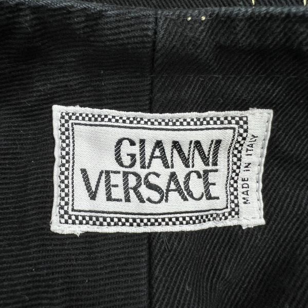 GIANNI VERSACE AW1995 フロントポケット メデューサボタン ブラックデニムパンツ 95AW 44 ジャンニヴェルサーチ ヴェルサーチェ 2207009_画像10