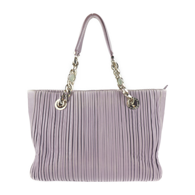 BVLGARI ブルガリ ナッパプリセ モネーテ トートバッグ レザー