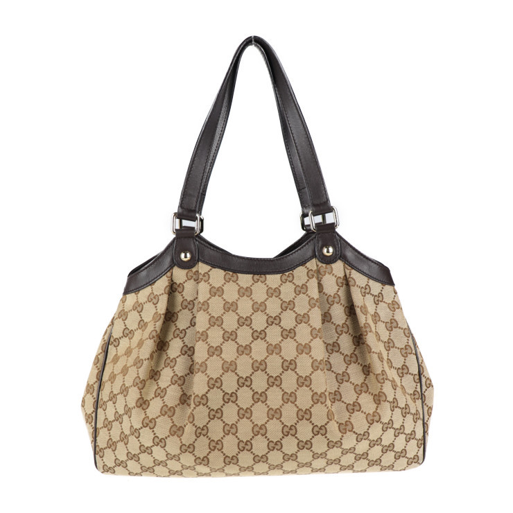 GUCCI グッチ GGキャンバス 388919 トートバッグ キャンバス ベージュ