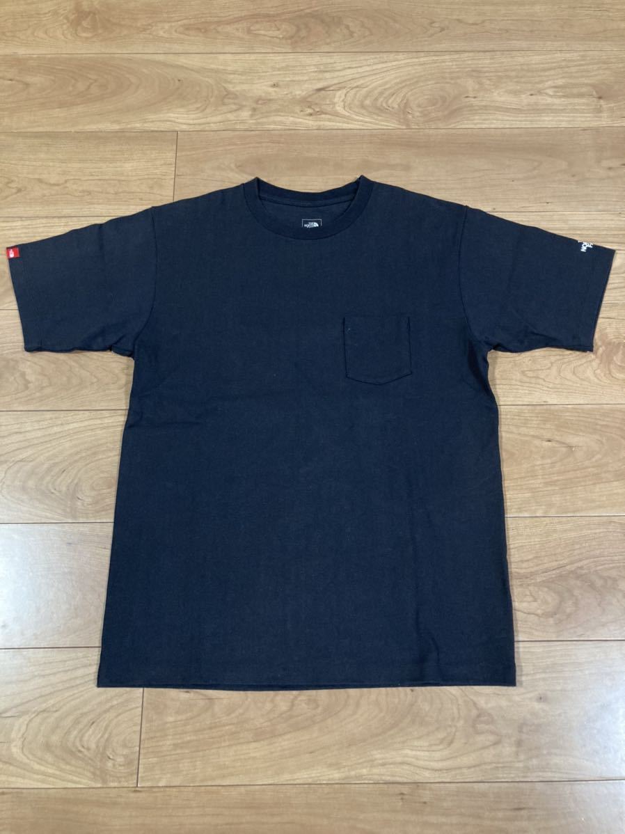 THE NORTH FACE HVY POCKET CREW ポケットTシャツ sizeM 品番　NT 31804R ブラック_画像1