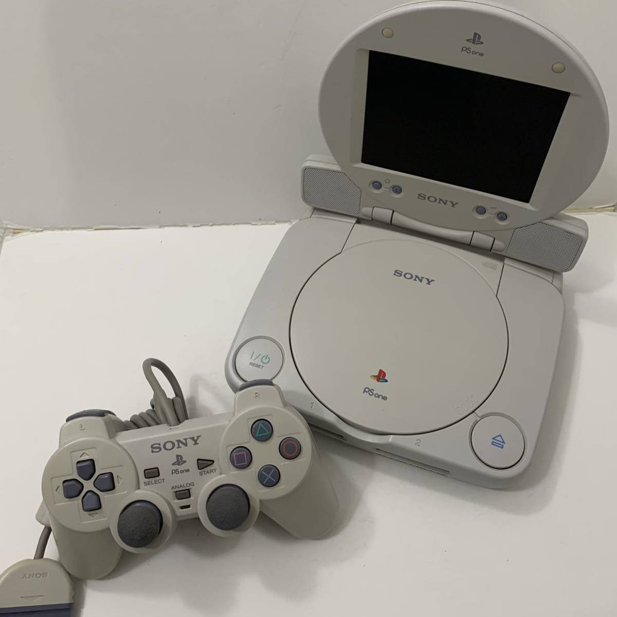 PSone SCPH-100 液晶モニター・コントローラー付属/SCPK-130/動作確認