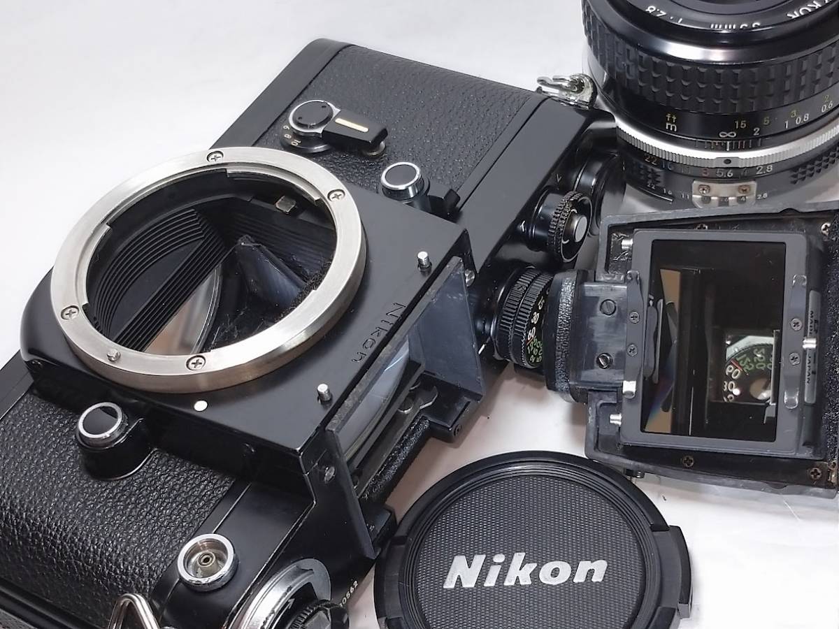 【極上美品／動作確認済】 ニコン Nikon F2 アイレベル ブラック+Ai 35mm f2.8 所有欲を満たす機械式一眼の極上のレンズセット！#1164_画像10