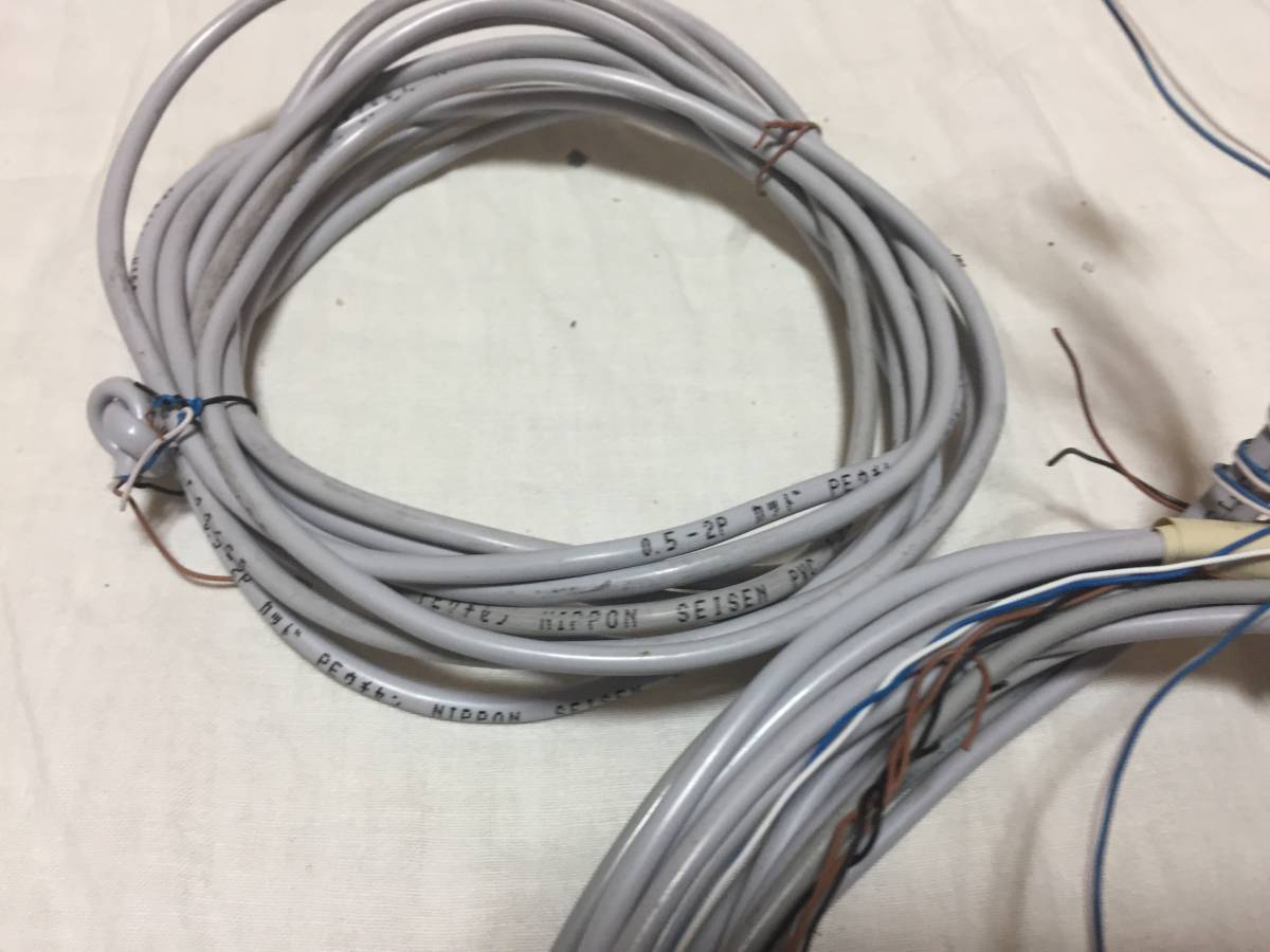 [2P telephone line 7ps.@ all together 198 jpy prompt decision! eyes .1m~2m rom and rear (before and after) ] made in Japan line &klamo&... each company! unused edge line & used line therefore cheap! letter pack post service plus 520 jpy 