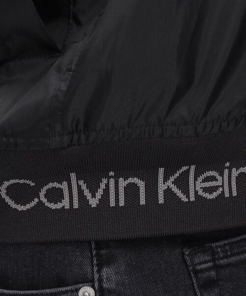 【中古美品】 ∀ 未使用 L 黒 ボンバージャケット Jeans Klein Calvin ナイロンジャケット