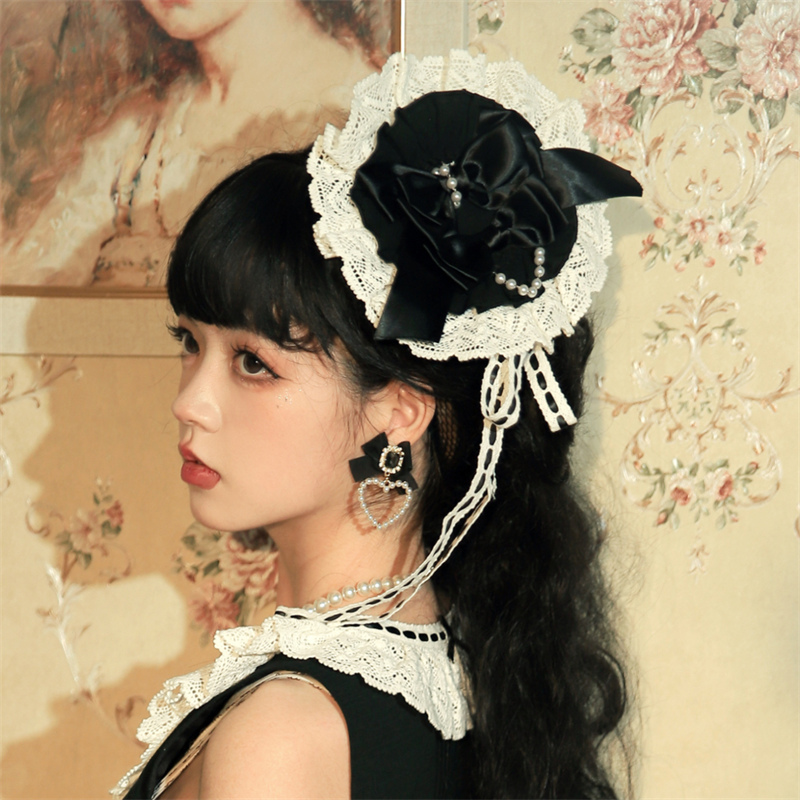  Lolita klaroli One-piece Gothic and Lolita Kiyoshi . jumper skirt . Classic elegant black roli black party dress 