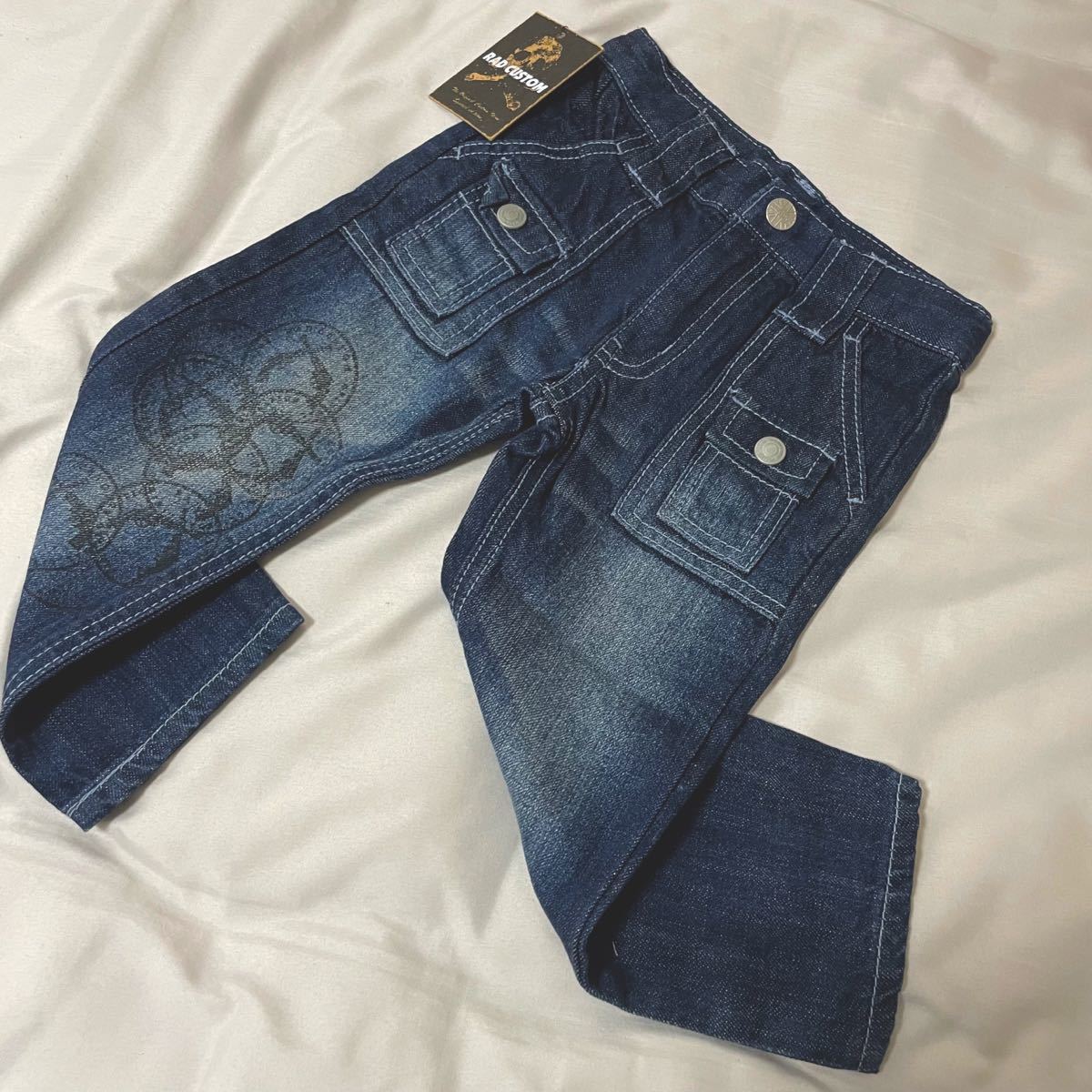 新品未使用タグ付き デニムパンツ 子供服 男の子 RADCUSTOM ラッド