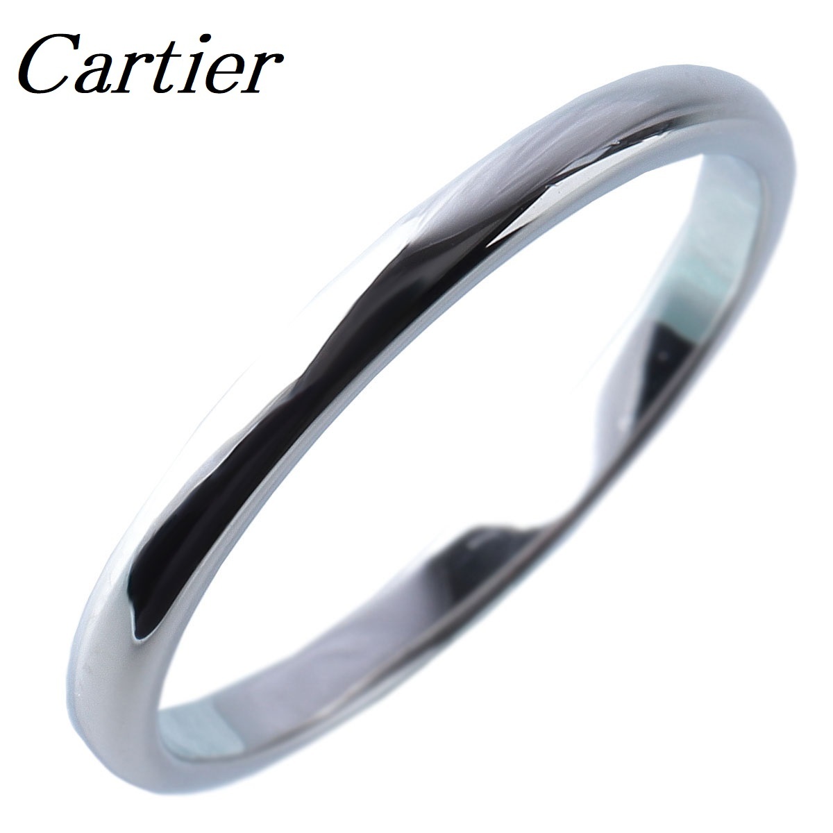 カルティエ 1895 ウェディング リング Pt950 2.0mm 2.8g markart.co.ba