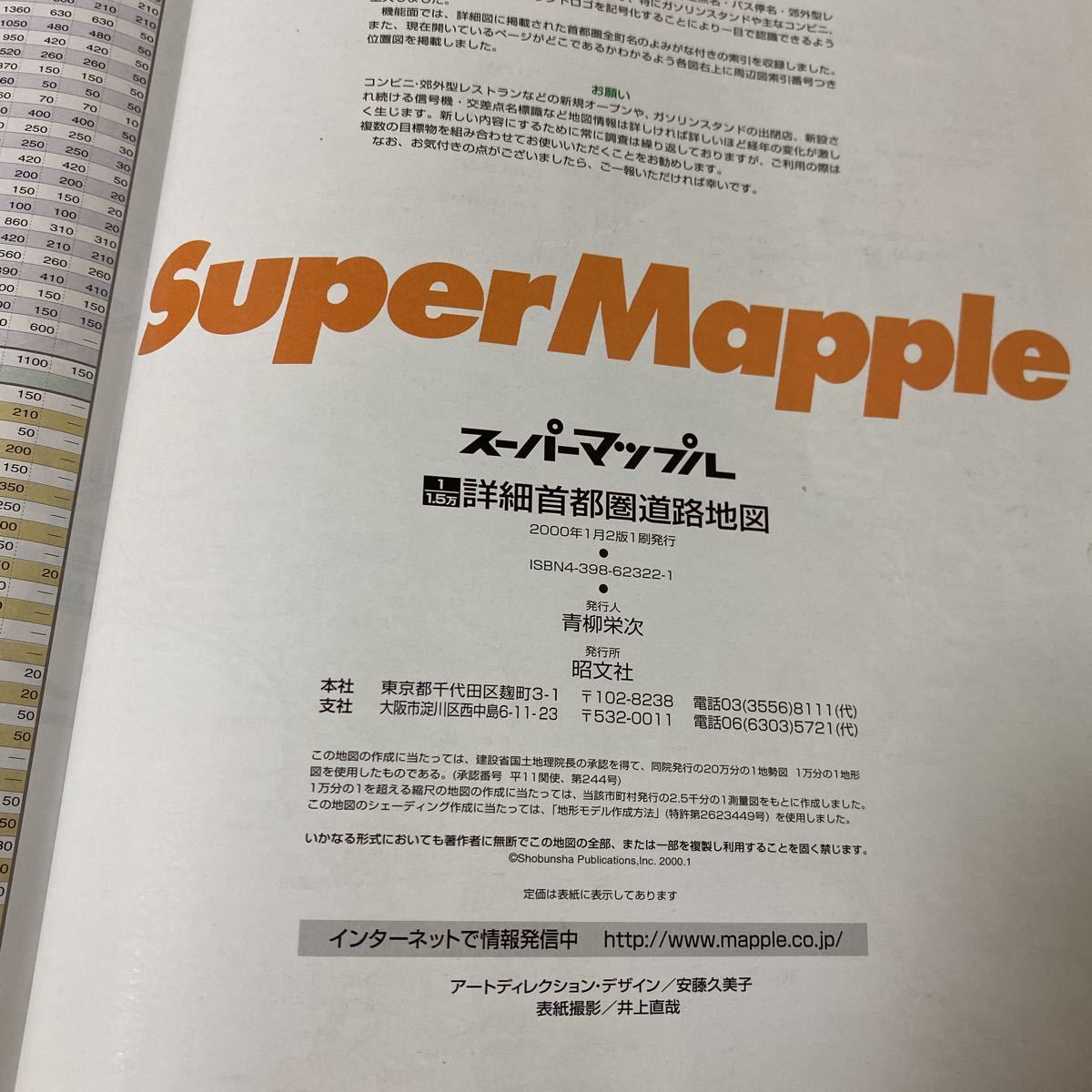 す上75 スーパーマップル Super Mapple 詳細首都圏 道路地図 2000年発行 東京23区 横浜 川崎 千葉 浦和 大宮 八王子 厚木 平塚 横須賀 佐倉_画像5