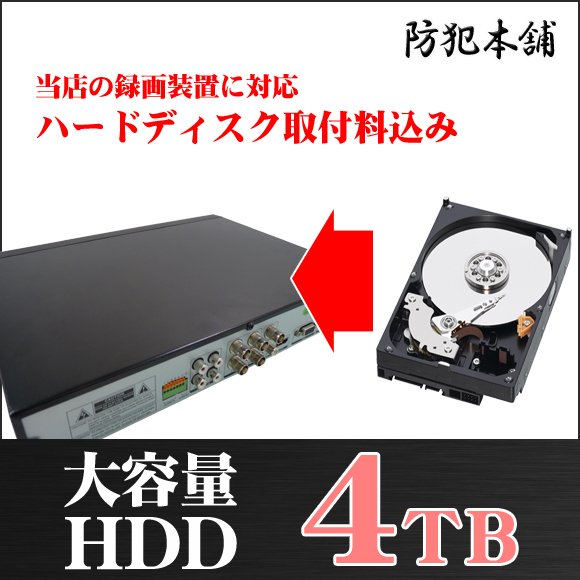 最大54%OFFクーポン 50%OFF 録画装置用 ハードディスク 4TB 取付設定費込 HDD4000 t669.org t669.org