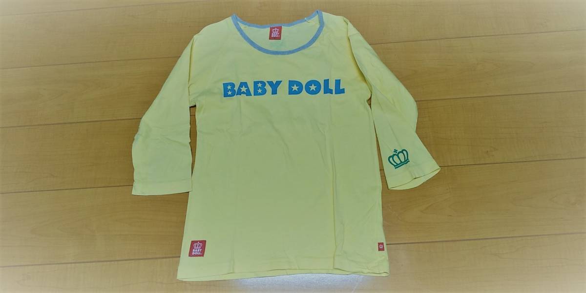 ★格安！BABY DOLL ラグラン 七分袖Tシャツ（両面デザイン） Sサイズ★_画像1