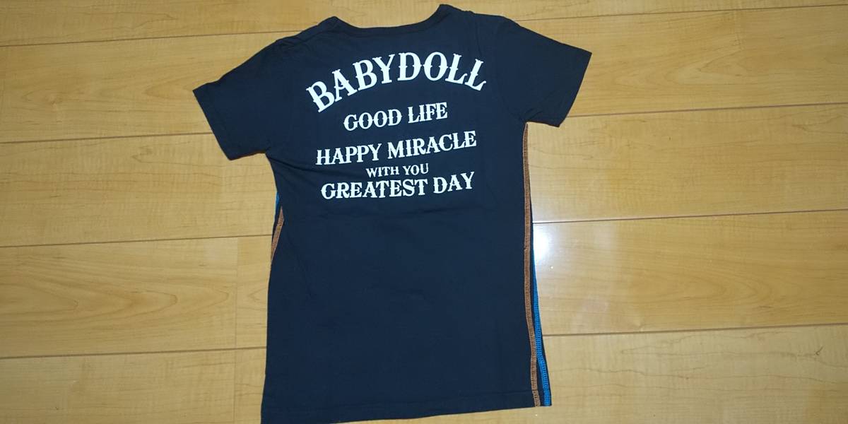 ★格安！BABY DOLL バックプリント付き 半袖Tシャツ Sサイズ★_画像5