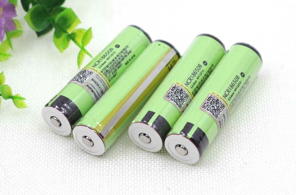 18650 リチウムイオン電池　PCB保護回路付　NCR18650B 3.7V 3400mAh 長さ69.5mmタイプ　高容量　4本セット 即納_画像2