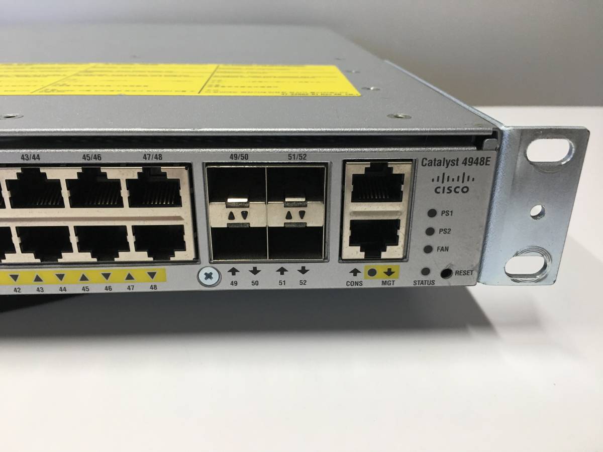 A19691)Cisco Catalyst 4948E(WS-C4948E V05) イーサネット スイッチ 現状品_画像3