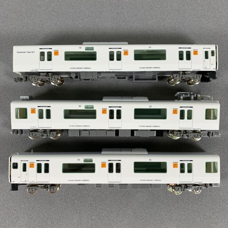 9-137＊Nゲージ グリーンマックス 4614 JR 817系3000番台 基本3両編成セット GREENMAX 鉄道模型(oaac)_画像4