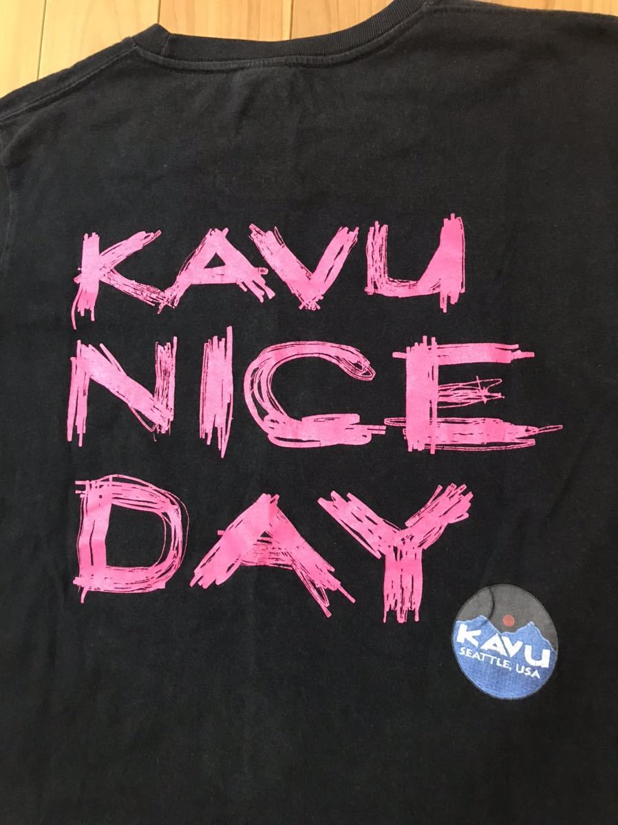 kavu Cub - футболка L чёрный черный рубашка с коротким рукавом уличный кемпинг альпинизм 