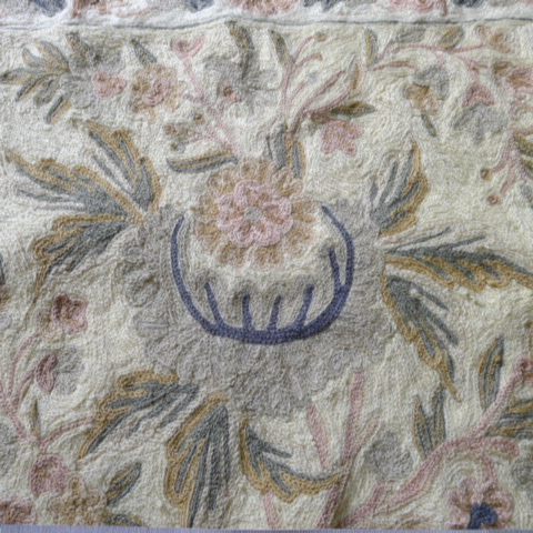 英国 アンティーク ビンテージ刺繍 クッションカバー カシミール 英国 アンティーク ビンテージ刺繍 クッションカバー カシミール