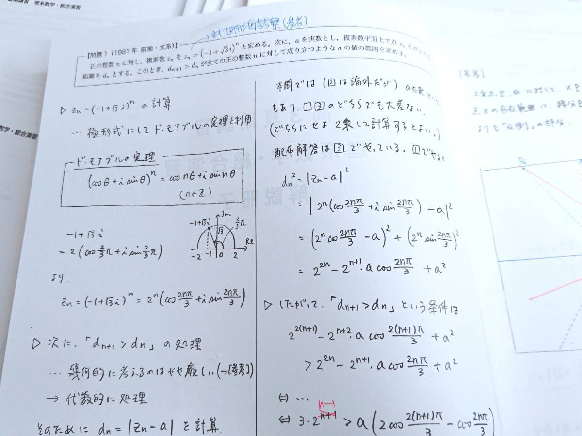 鉄緑会　蓑田先生　高3理系数学・総合演習　テキスト・解説冊子・総復習課題　東大　医学部　河合塾　駿台　京大　共通テスト SEG