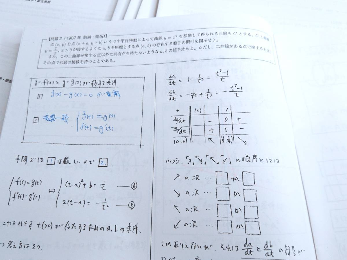 鉄緑会　蓑田先生　高3理系数学・総合演習　テキスト・解説冊子・総復習課題　東大　医学部　河合塾　駿台　京大　共通テスト SEG