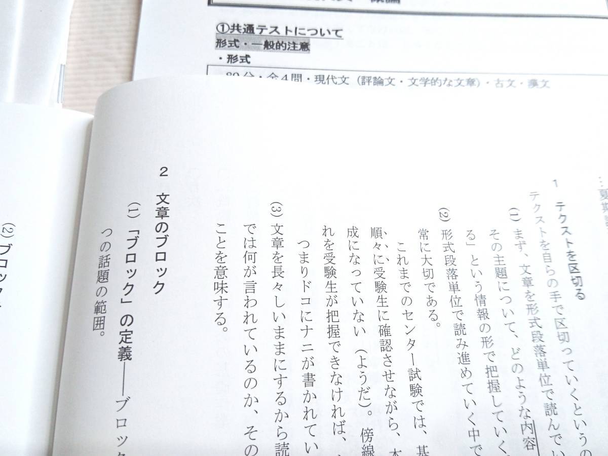鉄緑会 20年冬期最新 共通テスト現代文 テキスト・解説 上位クラス