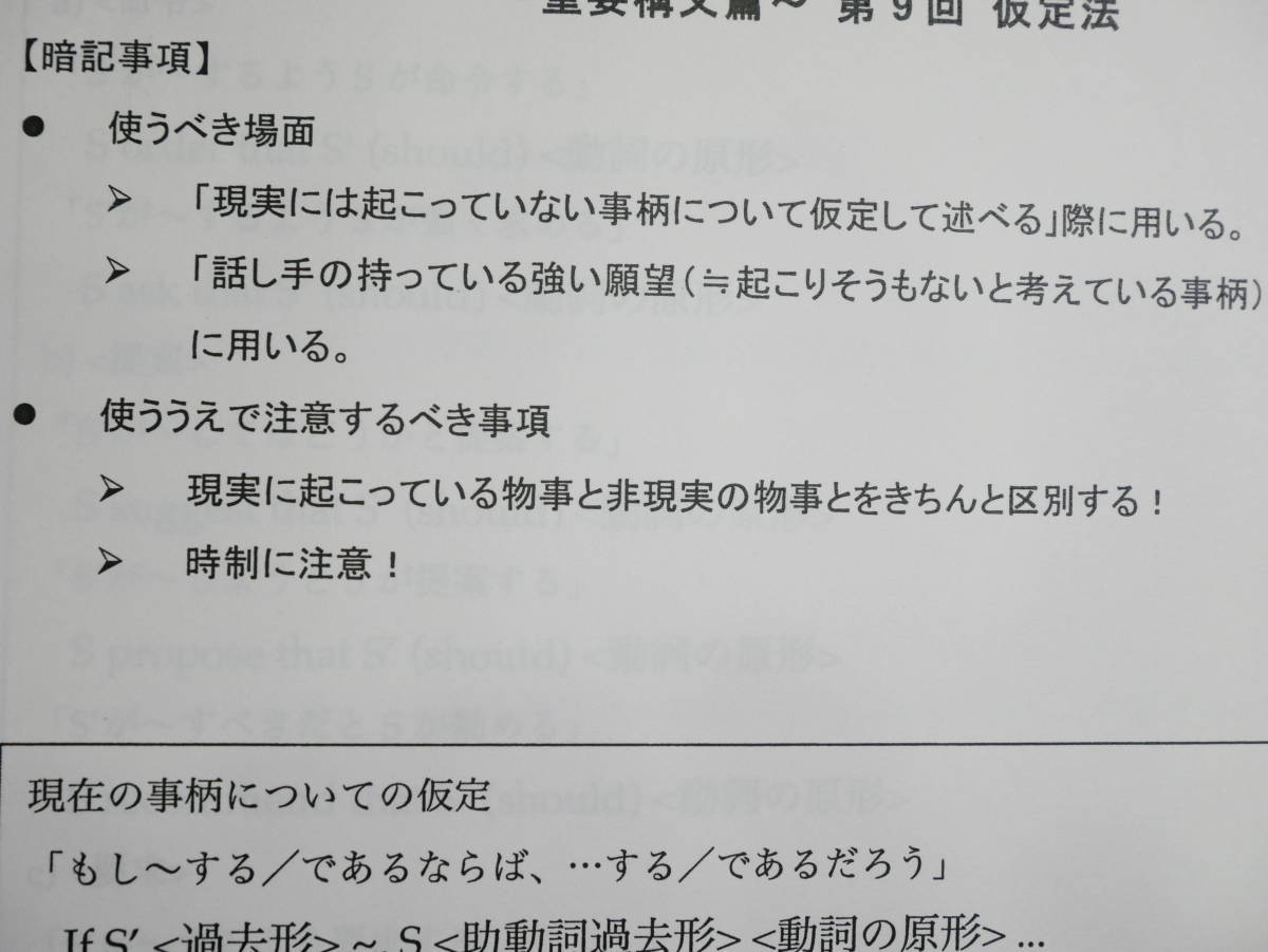 鉄緑会　19年度　高3英語　英作文補講　重要構文・文法篇_画像2