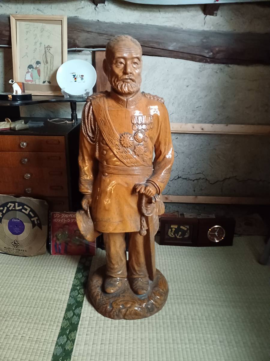 東郷平八郎? 乃木希典? 大日本帝国 像 全長約80㎝ 旧日本軍 陸軍