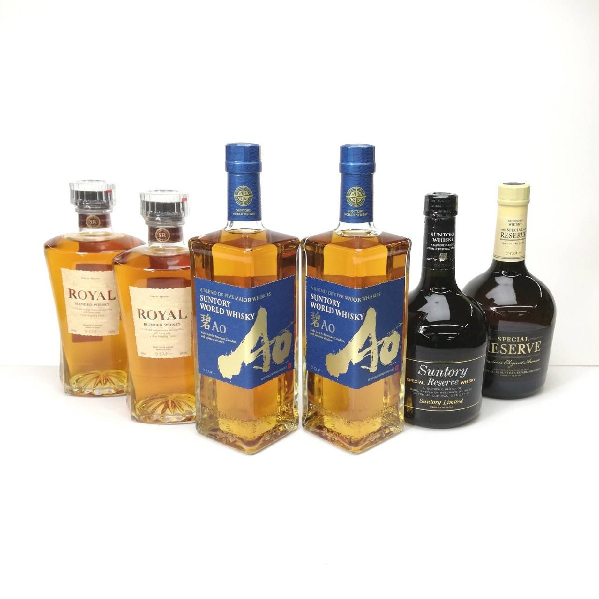 同梱】未開栓 サントリー ウイスキー 6本セット 660ml~750ml 碧 AO
