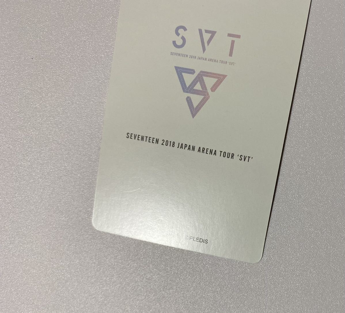 THE8tieitoSEVENTEEN 2018 JAPAN ARENA TOUR SVT DVD privilege trading card Photocardmin is o