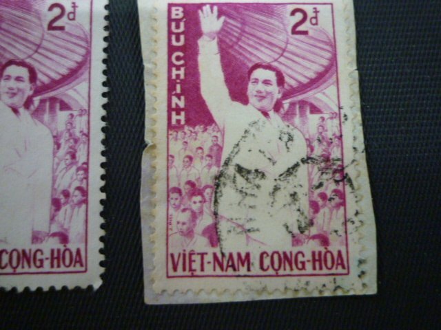 ▲ｒ-87463-45 外国切手 ベトナム切手 印有 まとめて バラ8枚_画像5