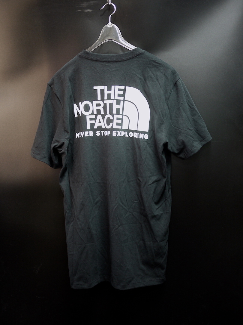 海外限定カラー 新品 L/THE NORTH FACE ノースフェイス THROWBACK TEE ビッグロゴ バックプリント Tシャツ BLACK ブラック_画像1