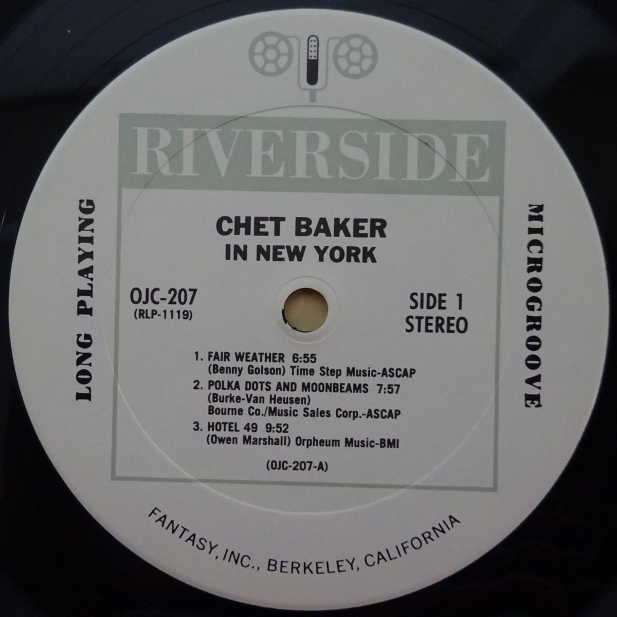 14001726;【US盤/OJC RIVERSIDE/厚紙ジャケ】Chet Baker / In New York_画像3