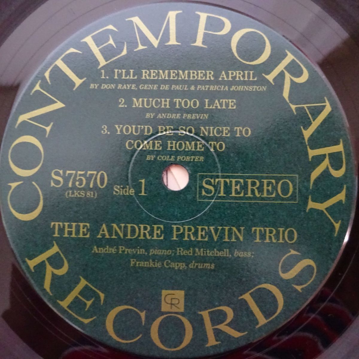 14001712;【美盤/US盤/CONTEMPORARY/艶ラベル】Andre Previn's Trio Jazz / King Size!_画像3