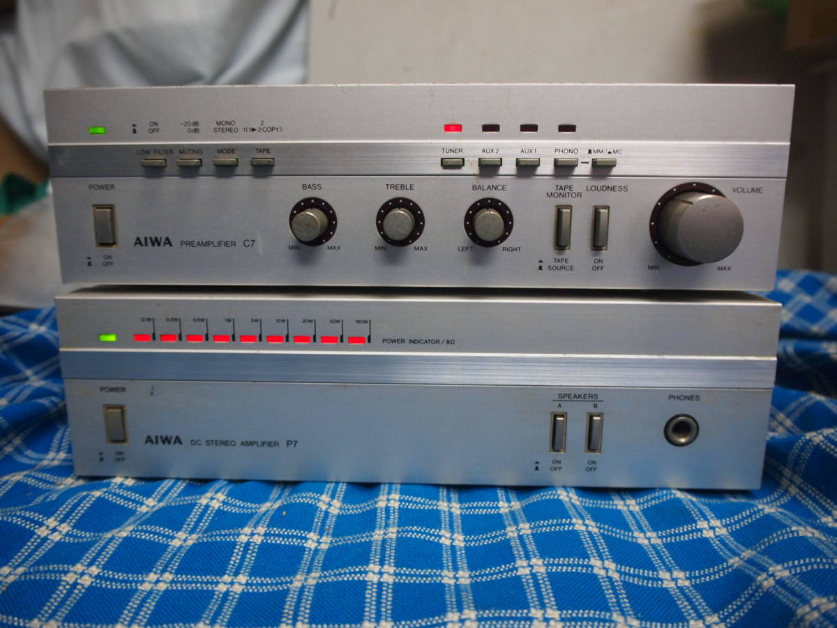 新発売】 15周年感謝セール 【 】 AIWA パワーアンプ 1−1 1−2 完