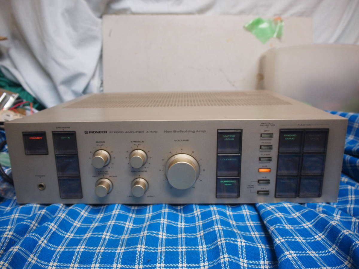 Pioneer 　パイオニア　　A-570　　プリメイン　　完動品 【3ヶ月保証】59,800(1980年発売)_画像1