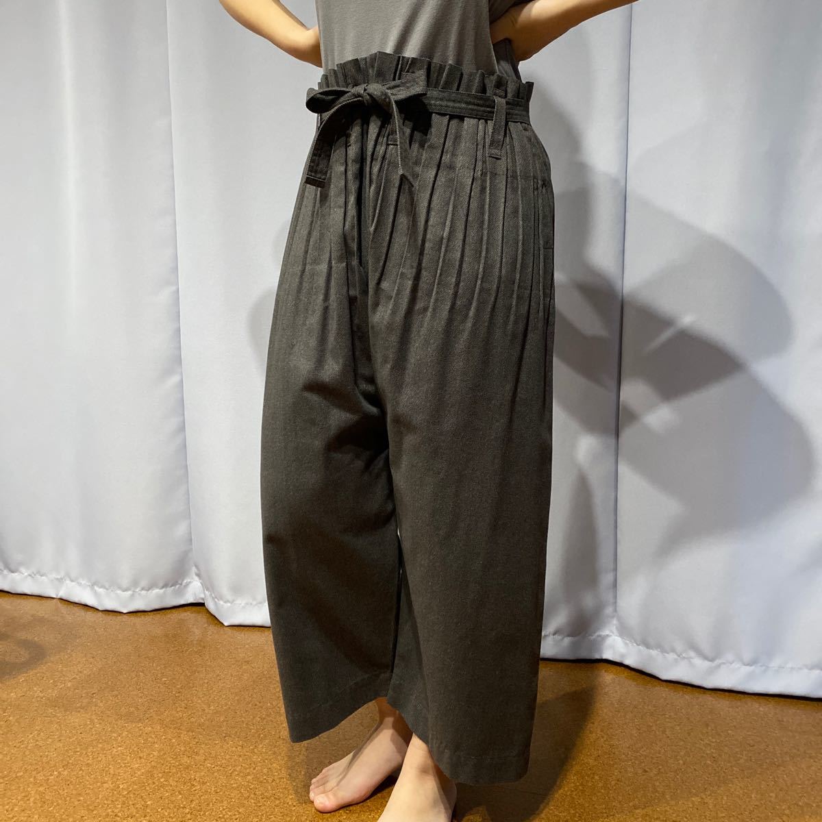 プリーツプリーズ ワイドパンツ me プリーツプリーズ ワイドパンツ me