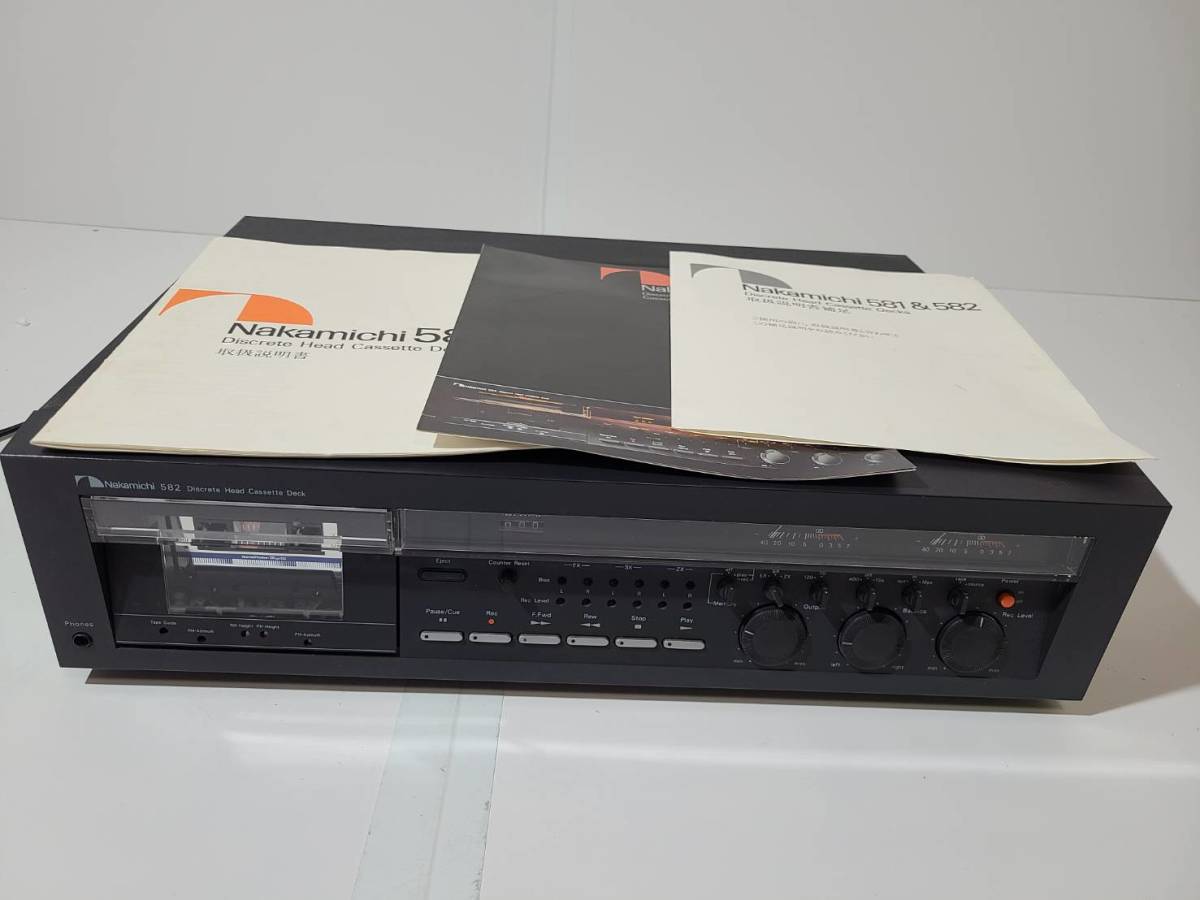 0820-02 Nakamichi ナカミチ カセットデッキ 582 説明書 www.gld