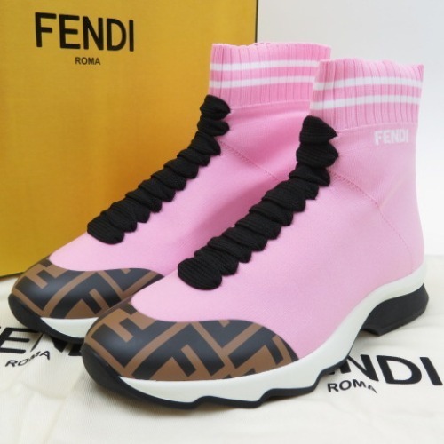 75849FENDI フェンディ 未使用品 ソックススニーカー ズッカ柄 靴