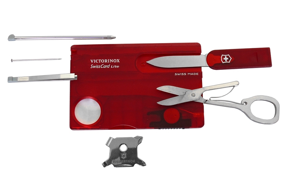 Victorinox No.7300.T Swiss Card Lit red・スイスカード.レッド