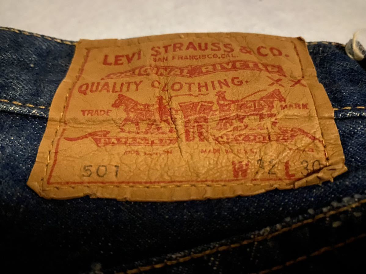 極上 真紺 60s LEVI'S 501 BIGE W32 スレーキスタンプ 極上 真紺 60s LEVI'S 501 BIGE W32 スレーキスタンプ