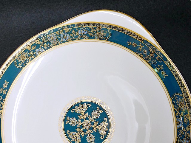 3QV selling up! tax less * Royal Doulton *CARLYLE( car la il )*B&B plate *ROYAL DOULTON*pi- cook blue * present condition * article limit *0805-12