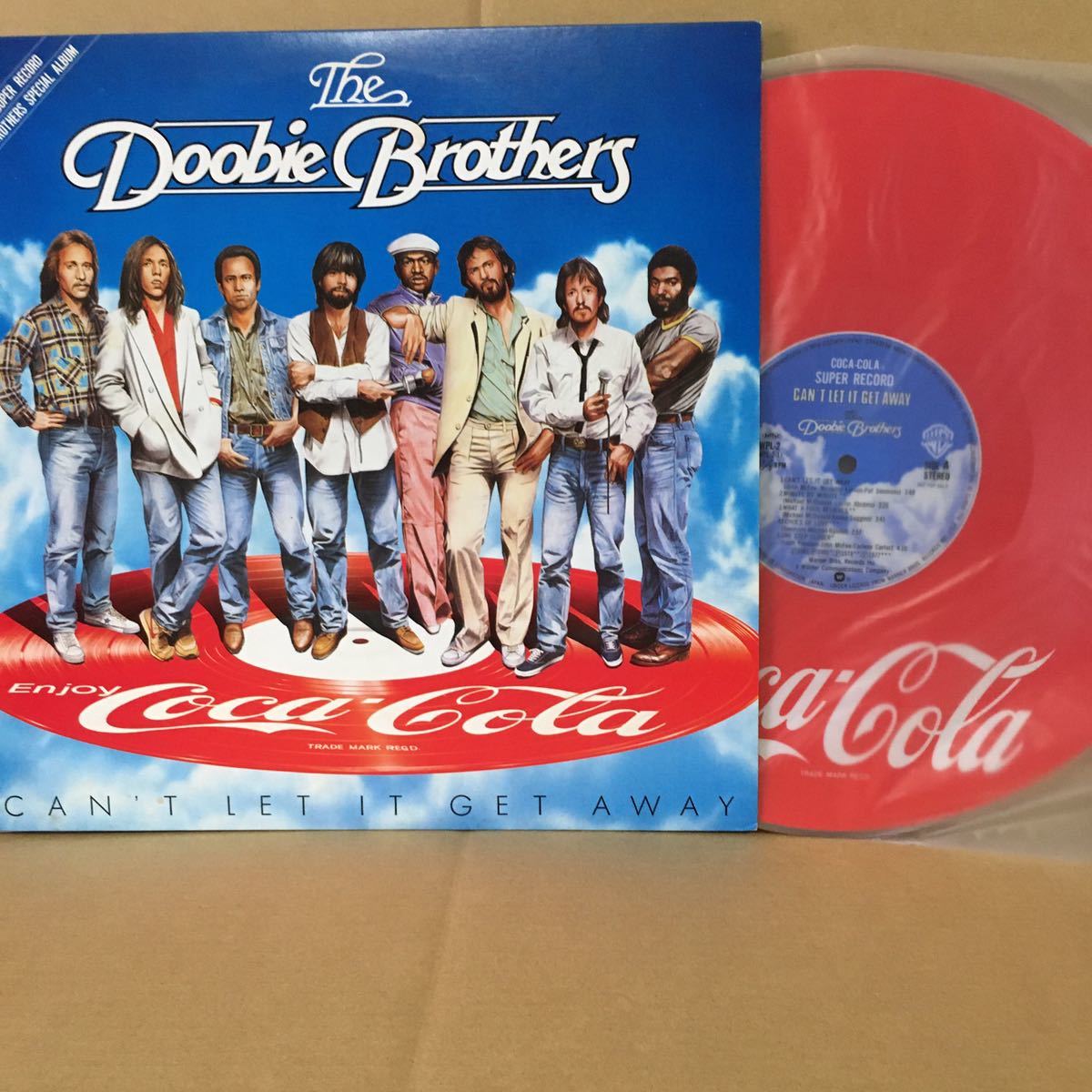 【LP】 THE DOOBIE BROTHERS / コカコーラ ピクチャー盤　※ LONG TRAIN RUNNIN　/ WHAT A FOOL BELIEVES 収録_画像1