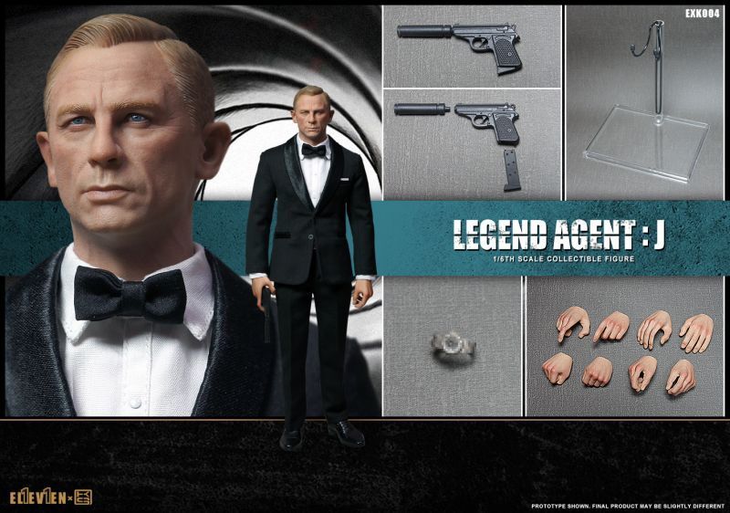 Agent J ボンド 007 ダニエルクレイグ ELEVEN KAI 1/6 スケール Daniel Craig アクションフィギュア フルセット _画像1