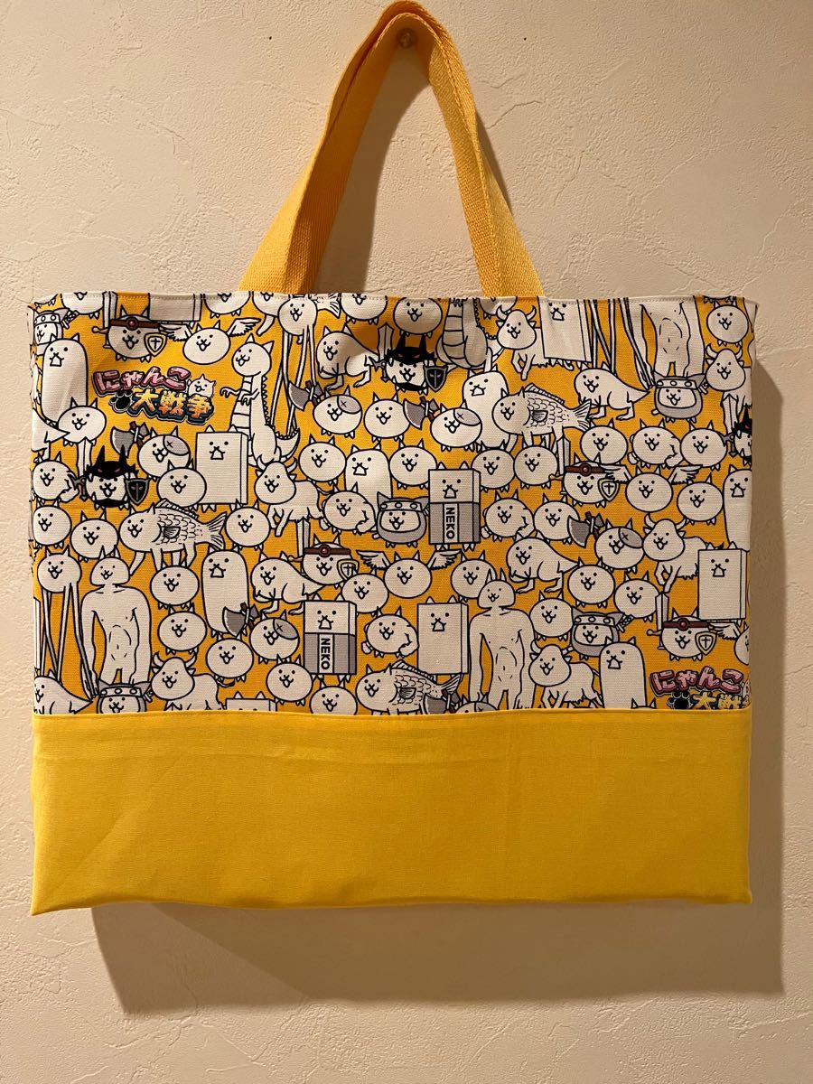 にゃんこ様 ハンドメイド 入学 入園 にゃんこ大戦争 レッスンバック ハンドメイド|Yahoo!フリマ(旧