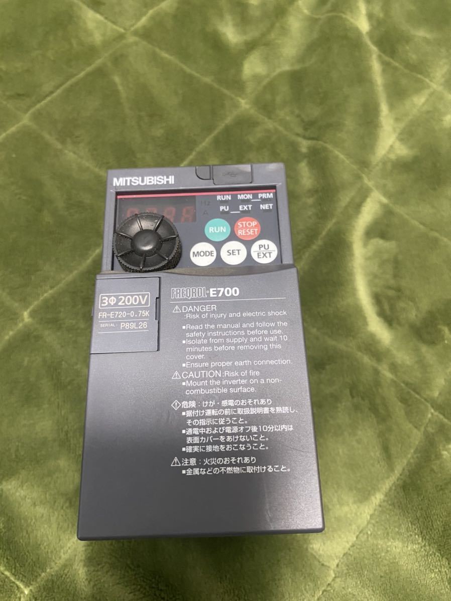 三菱電機 MITSUBISHI FR-E720-0.75K インバーター biencel.mx