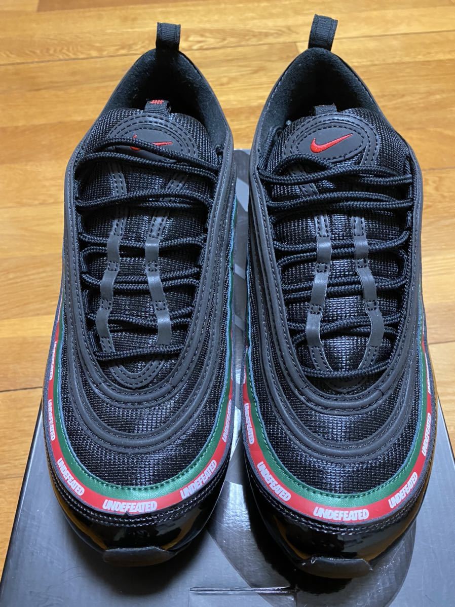 ほぼ未使用！NIKE AIR MAX 97 OG / UNDFTD BLACK 黒　US9.5 27.5cm ナイキ　エアマックス97 OG UNDEFEATED アンディーフィーテッド_画像2