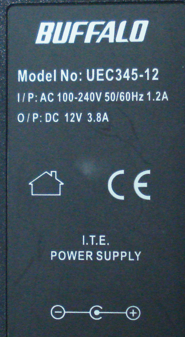 BUFFALO UEC345-12 DC12V3.8A #yh2996