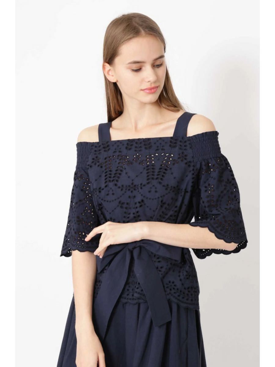 2022春の新作 JILLSTUART ジルスチュアート レースオフショルブラウス