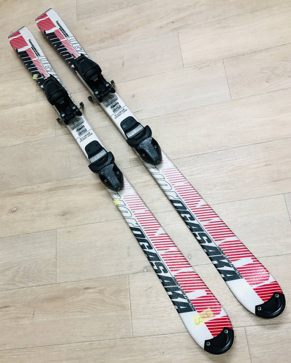 【中古板】OGASAKA オガサカ ジュニアスキー板 + ビンディングセット 120cm 子供用スキー J-27