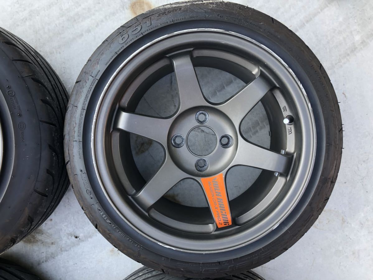 TE37風ホイール メーカー不明 15インチ 9J +20 タイヤおまけ - タイヤ TE37風ホイール メーカー不明 15インチ 9J +20 タイヤおまけ - タイヤ
