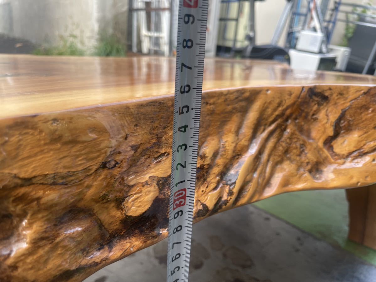 ◎【高級品】屋久杉? 一枚板 テーブル/座卓 幅約160x70x36cm ヤクスギ
